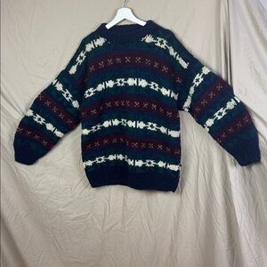 Rey Wear Vintage chunky hand knit sweater unisex wool